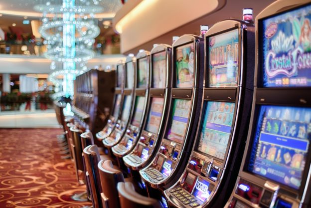 Brian Britt "Retirement Jackpot" blog post image of a row of slot machines